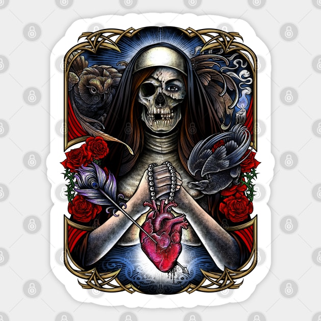 undead nun Sticker by Winya